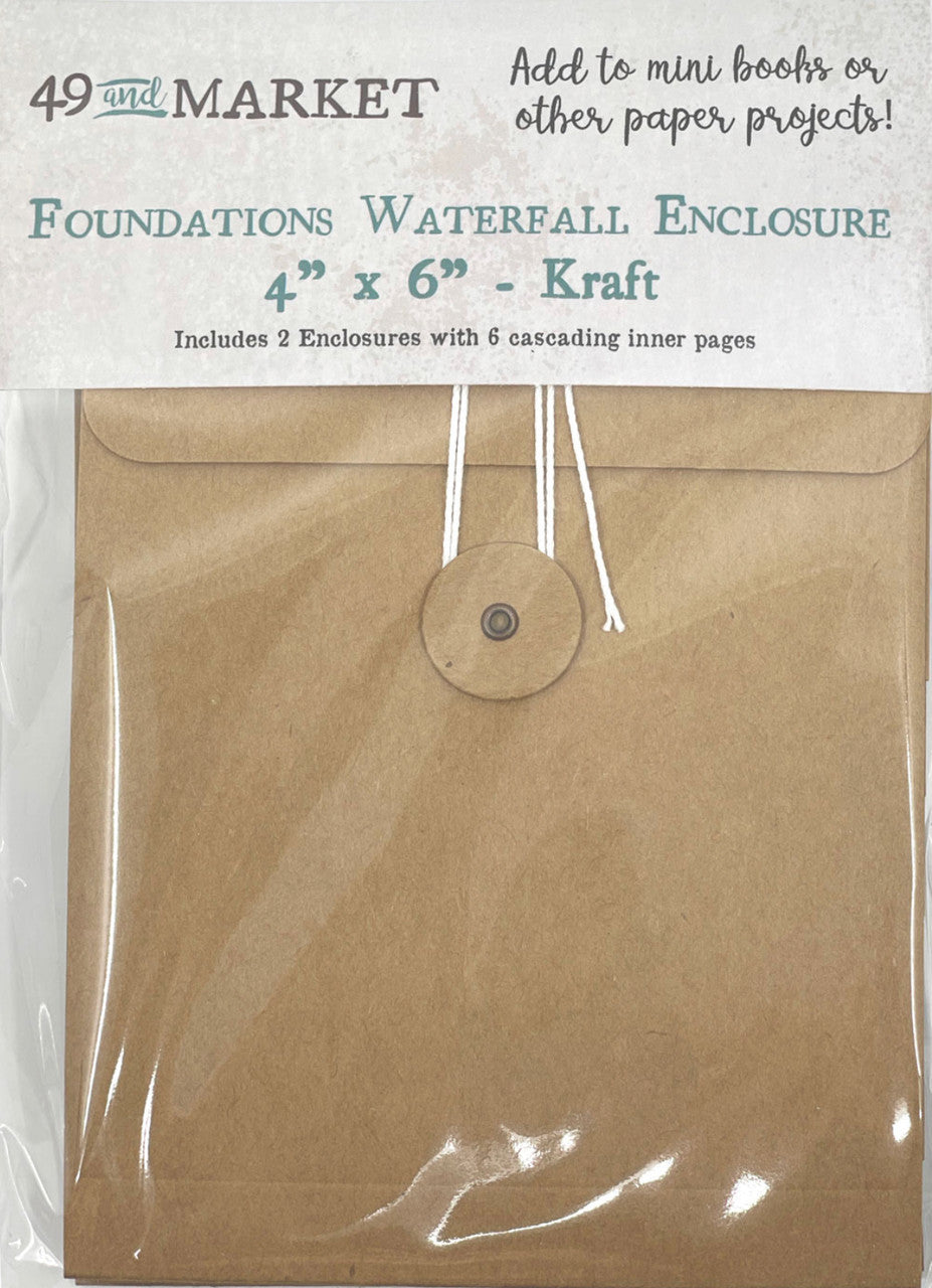 49 & Market Foundations Waterfall Enclosure 4” x 6” Kraft